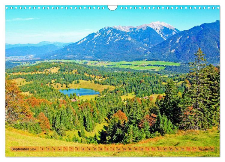 Produktbild: Rund um Mittenwald (Wandkalender 2026 DIN A3 quer), CALVENDO Monatskalender