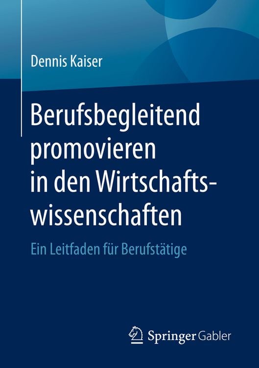 Produktbild: Berufsbegleitend promovieren in den Wirtschaftswissenschaften