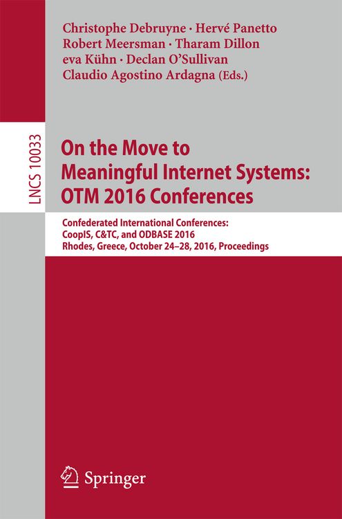 Produktbild: On the Move to Meaningful Internet Systems: OTM 2016 Conferences