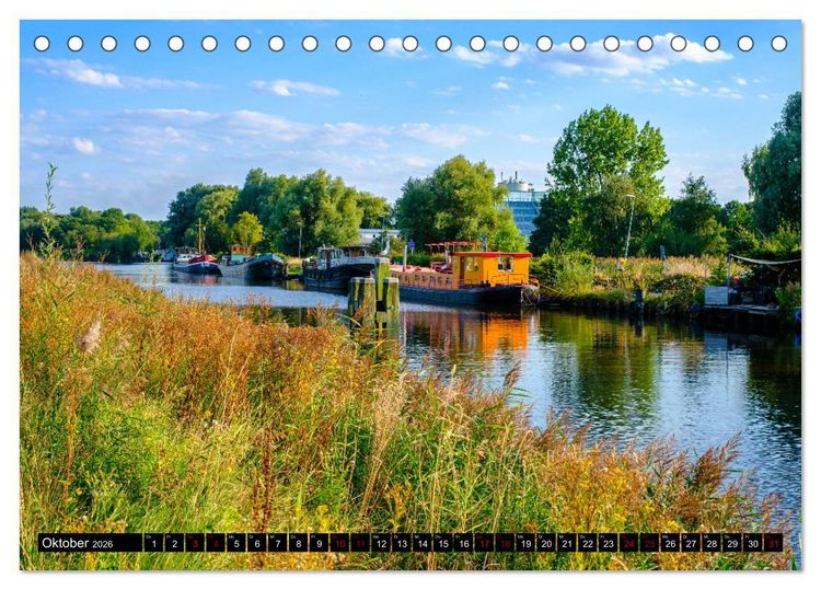 Produktbild: Ein Blick auf Groningen (Tischkalender 2026 DIN A5 quer), CALVENDO Monatskalender