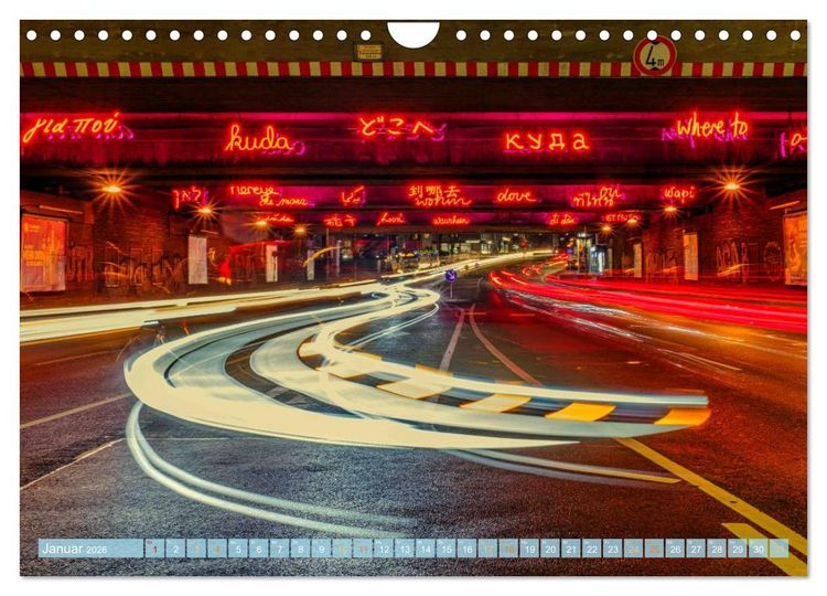 Produktbild: KunstLichtTore in Bochum - und Br&uuml;cken, die es werden sollten (Wandkalender 2026 DIN A4 quer), CALVENDO Monatskalender