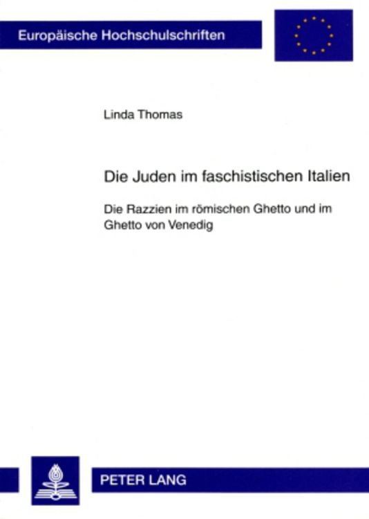 Produktbild: Die Juden im faschistischen Italien