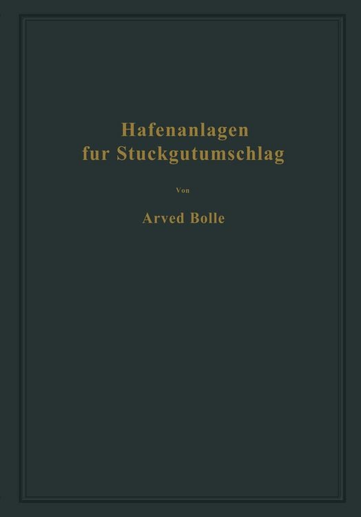 Produktbild: Hafenanlagen f&uuml;r St&uuml;ckgutumschlag