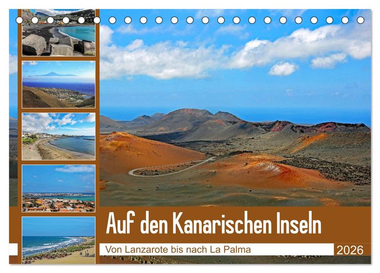 Produktbild: Auf den Kanarischen Inseln (Tischkalender 2026 DIN A5 quer), CALVENDO Monatskalender