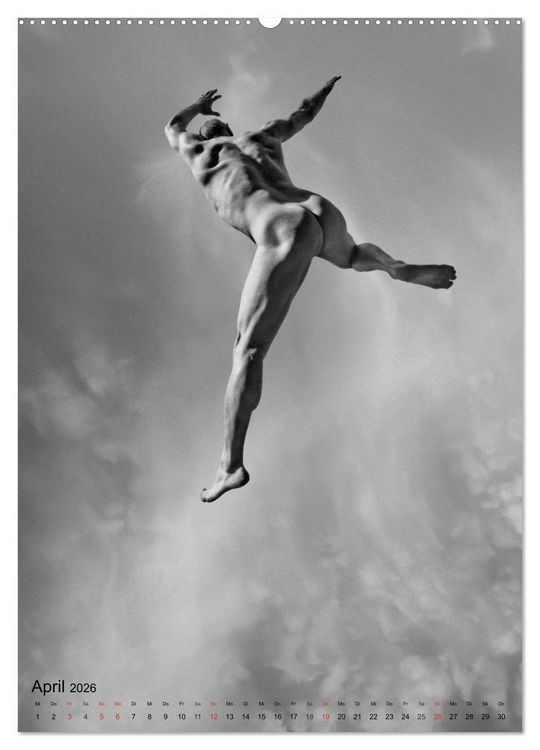 Produktbild: JUMP! ATHLETISCHE M&Auml;NNERAKTE (Wandkalender 2026 DIN A2 hoch), CALVENDO Monatskalender