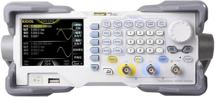 Produktbild: Rigol DG1022Z Funktionsgenerator netzbetrieben 1 &micro;Hz - 25 MHz 2-Kanal Sinus, Rechteck, Dreieck, Rauschen, Arbitr&auml;r