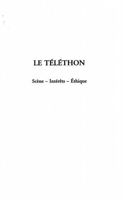 Produktbild: Le Telethon