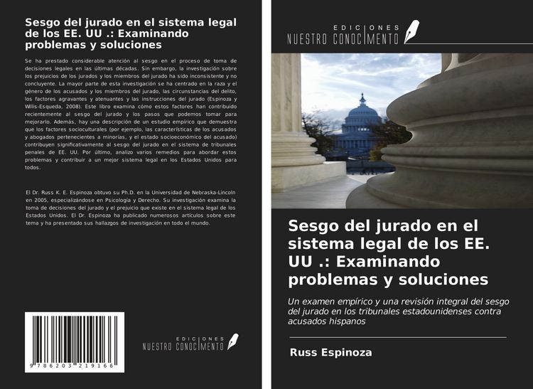 Produktbild: Sesgo del jurado en el sistema legal de los EE. UU .: Examinando problemas y soluciones