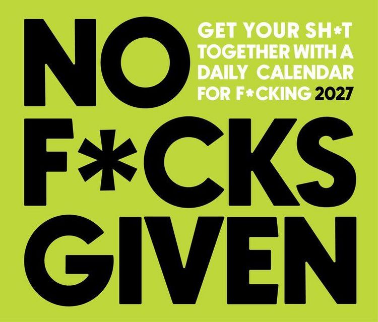 Produktbild: No F*cks Given 2027 5.4 X 6.2 Box Calendar