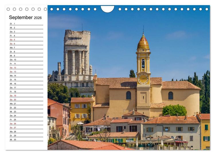 Produktbild: C&Ocirc;TE D&rsquo;AZUR Bezaubernde Orte (Wandkalender 2026 DIN A4 quer), CALVENDO Monatskalender