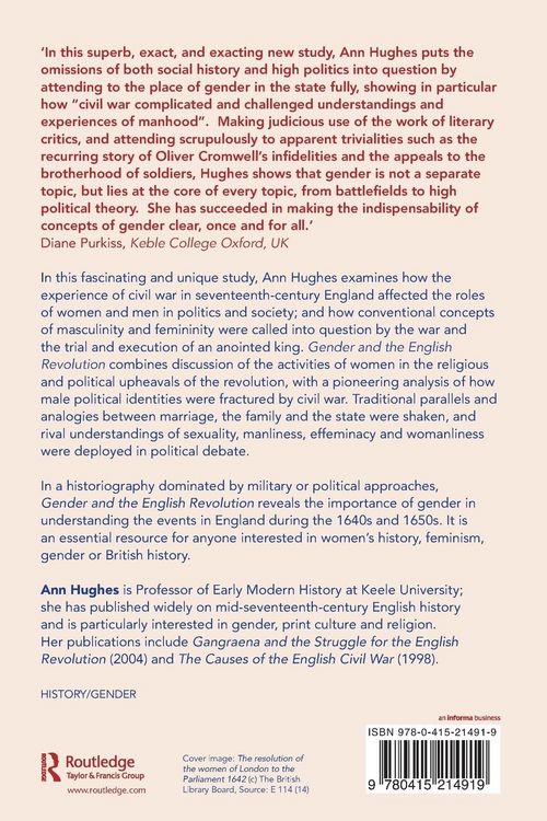 Produktbild: Gender and the English Revolution