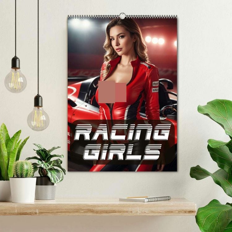 Produktbild: Racing Girls (Wandkalender 2026 DIN A2 hoch), CALVENDO Monatskalender