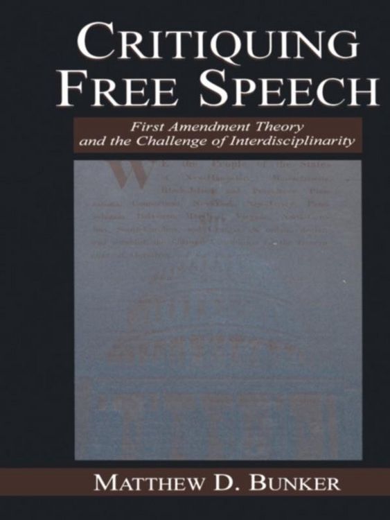 Produktbild: Critiquing Free Speech