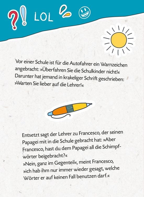 Produktbild: Das dicke Sch&uuml;ler-Witzebuch