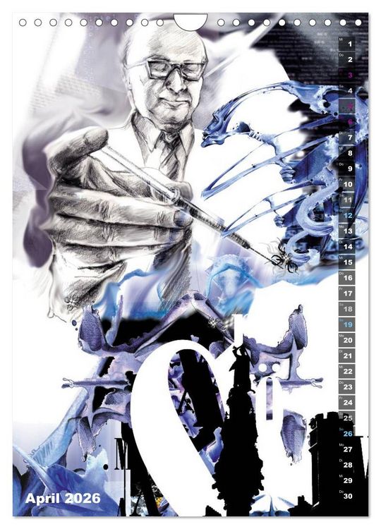 Produktbild: Dreams and Nightmares - Fantasy & Sci-Fi Art / 2026 (Wandkalender 2026 DIN A4 hoch), CALVENDO Monatskalender
