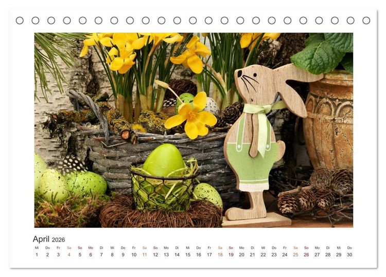 Produktbild: Blumen, Bl&uuml;ten, Dekoliebe (Tischkalender 2026 DIN A5 quer), CALVENDO Monatskalender