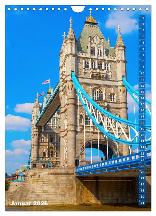 Produktbild: London ist eine Reise wert (Wandkalender 2026 DIN A4 hoch), CALVENDO Monatskalender