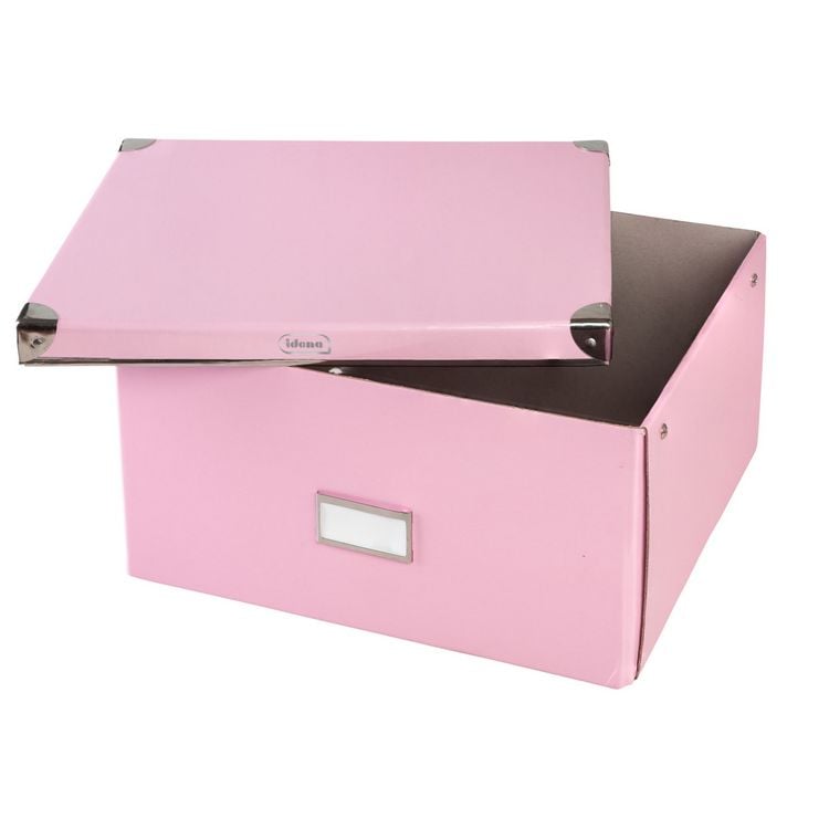 Produktbild: Idena Aufbewahrungsbox faltbar rosa 35x28x17cm