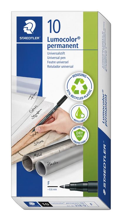 Produktbild: STAEDTLER Folienschreiber Lumocolor F permanent schwarz