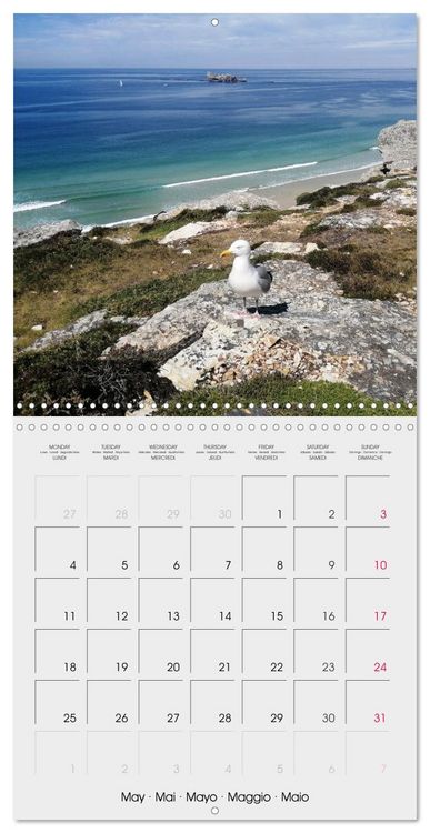 Produktbild: Balade en Finist&egrave;re (Calendrier mural carr&eacute; 2026 30x30 cm) Calendrier double avec une page pour vos prises de notes
