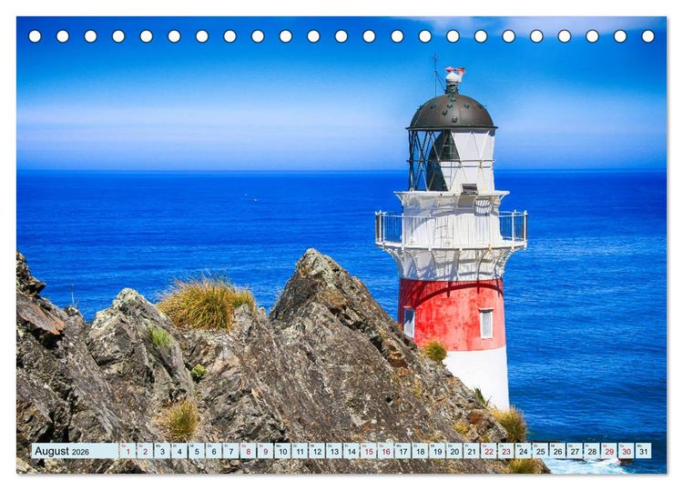 Produktbild: Leuchtt&uuml;rme - Maritime Leuchtfeuer an den K&uuml;sten (Tischkalender 2026 DIN A5 quer), CALVENDO Monatskalender