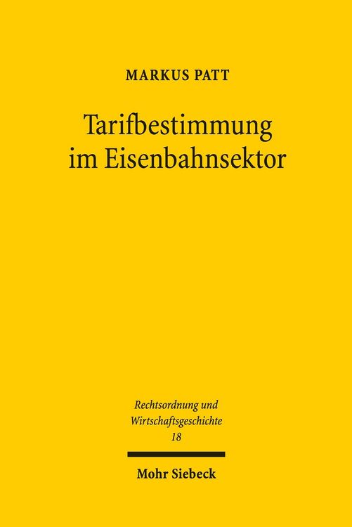 Produktbild: Tarifbestimmung im Eisenbahnsektor
