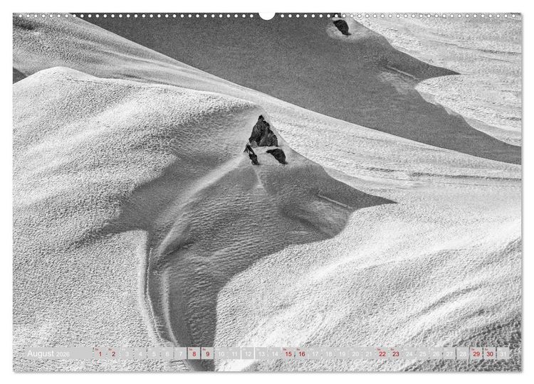 Produktbild: Arlberg black and white (hochwertiger Premium Wandkalender 2026 DIN A2 quer), Kunstdruck in Hochglanz