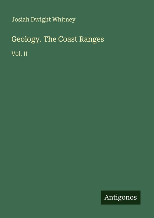 Produktbild: Geology. The Coast Ranges