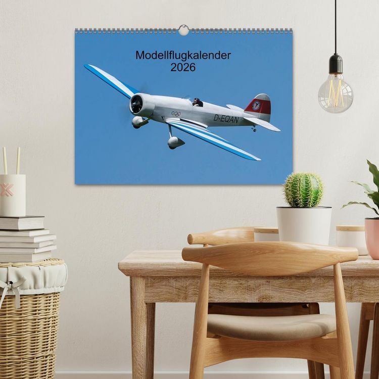 Produktbild: Modellflugkalender 2026 (Wandkalender 2026 DIN A3 quer), CALVENDO Monatskalender