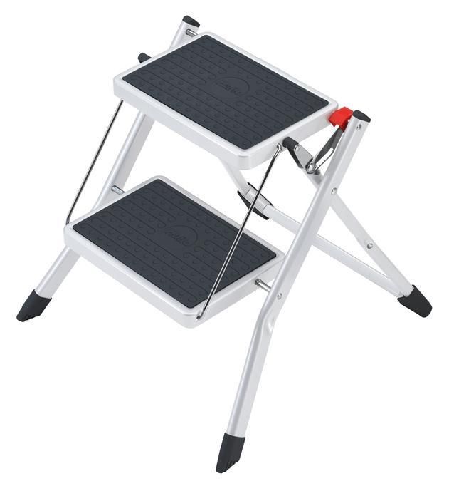 Produktbild: Hailo MK60 4310-001 Kunststoff Klapptritt Arbeitsh&ouml;he (max.): 2.44m Wei&szlig;, Anthrazit 3.6kg