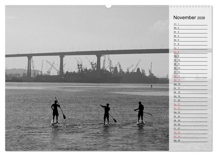 Produktbild: San Diego (hochwertiger Premium Wandkalender 2026 DIN A2 quer), Kunstdruck in Hochglanz