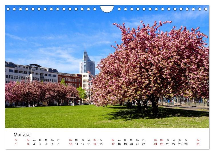 Produktbild: Leipzig &ndash; Stadtansichten zum Verlieben (Wandkalender 2026 DIN A4 quer), CALVENDO Monatskalender