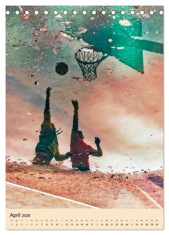 Produktbild: Basketball Fun (Tischkalender 2026 DIN A5 hoch), CALVENDO Monatskalender
