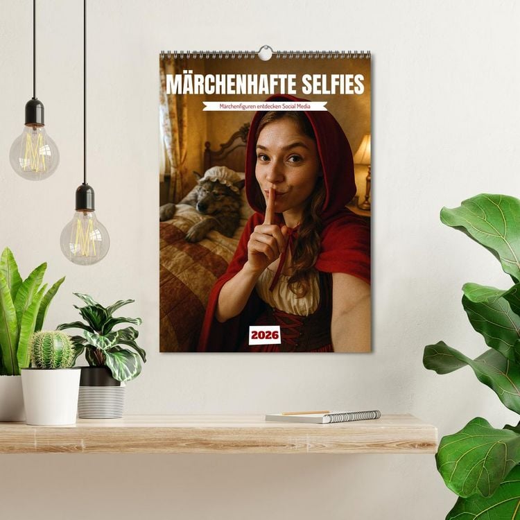Produktbild: M&auml;rchenhafte Selfies (Wandkalender 2026 DIN A3 hoch), CALVENDO Monatskalender