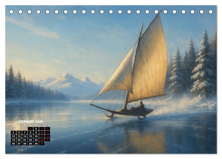 Produktbild: Wind bewegt die Welt (Tischkalender 2026 DIN A5 quer), CALVENDO Monatskalender