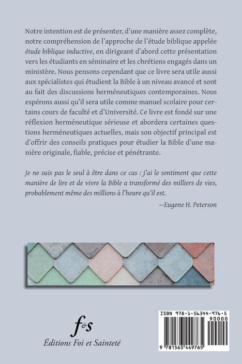 Produktbild: &Eacute;tude biblique inductive