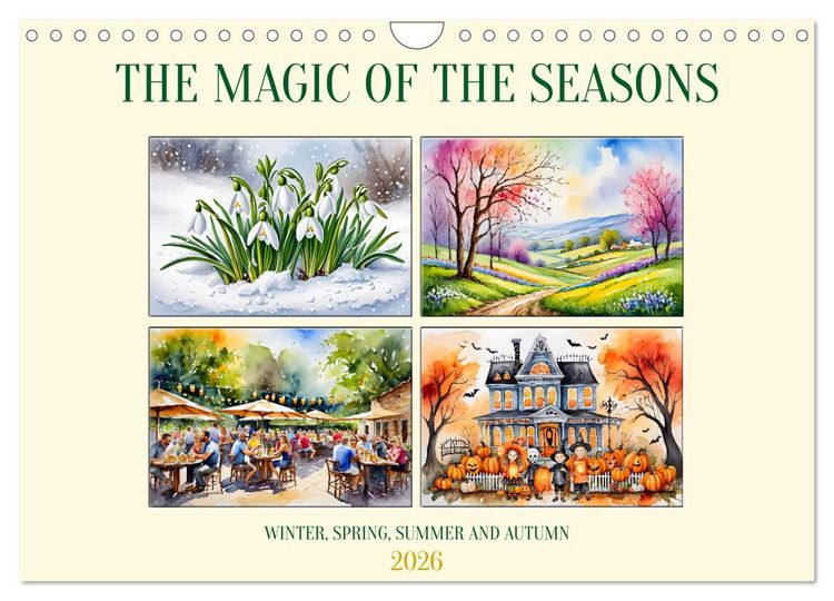 Produktbild: The magic of the seasons (Wall Calendar 2026 DIN A4 landscape), CALVENDO 12 Month Wall Calendar