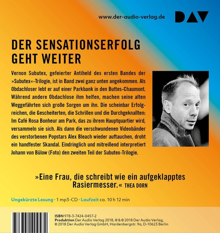 Produktbild: Das Leben des Vernon Subutex 2
