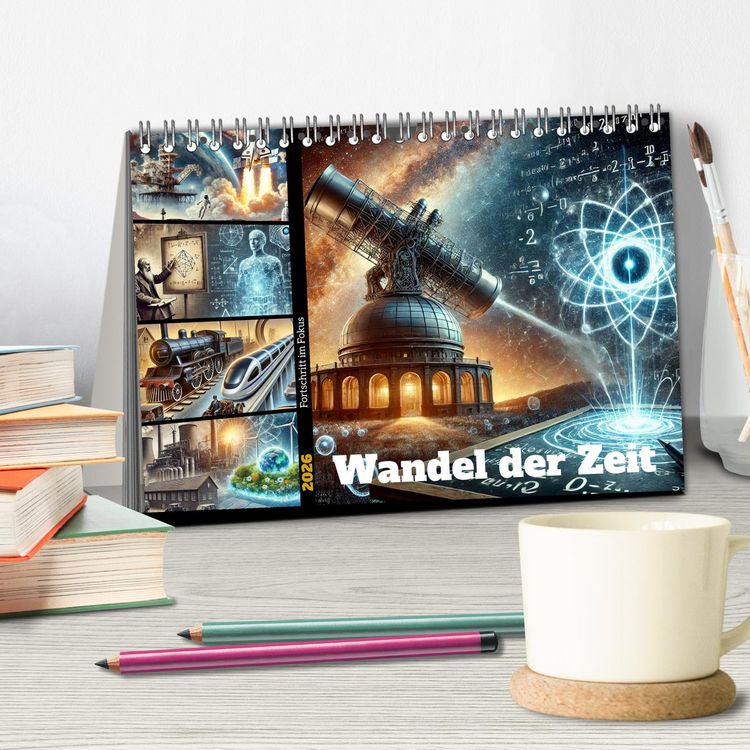 Produktbild: Fortschritt im Fokus - Wandel der Zeit (Tischkalender 2026 DIN A5 quer), CALVENDO Monatskalender
