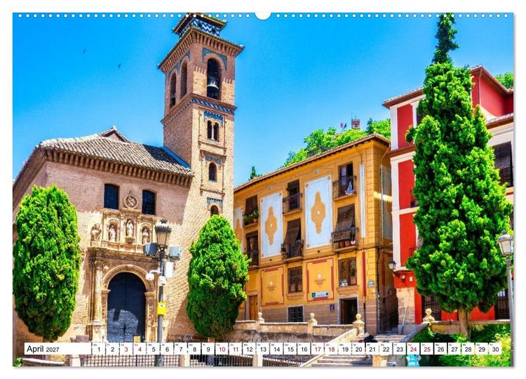 Produktbild: Sonniges Andalusien (Wandkalender 2027 DIN A2 quer), CALVENDO Monatskalender