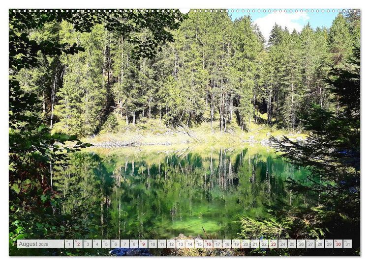 Produktbild: Mein Eibsee - Die Perle unterhalb der Zugspitze im Jahresverlauf (hochwertiger Premium Wandkalender 2026 DIN A2 quer), Kunstdruck in Hochglanz