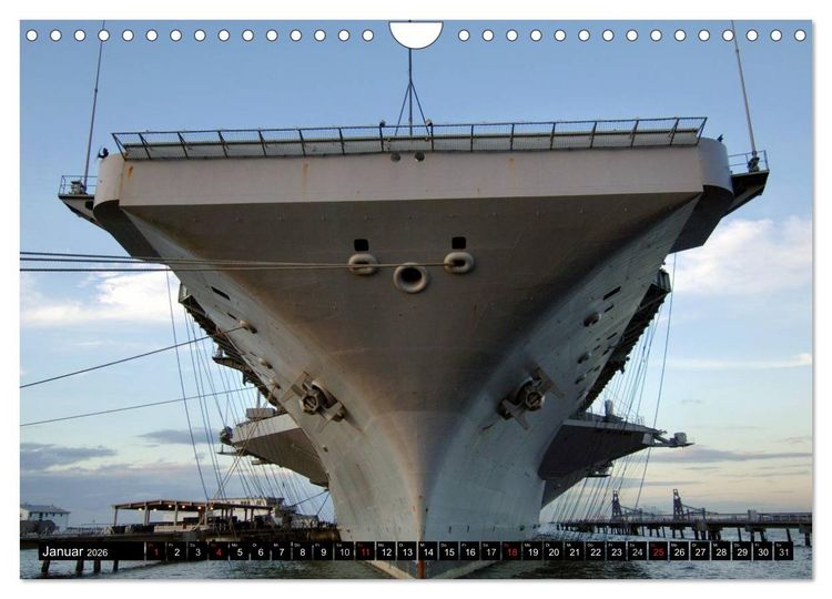 Produktbild: Kriegsschiffe der USA (Wandkalender 2026 DIN A4 quer), CALVENDO Monatskalender