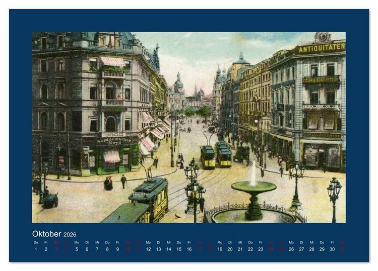 Produktbild: Historisches Frankfurt am Main von 1888 bis 1918 (Tischkalender 2026 DIN A5 quer), CALVENDO Monatskalender