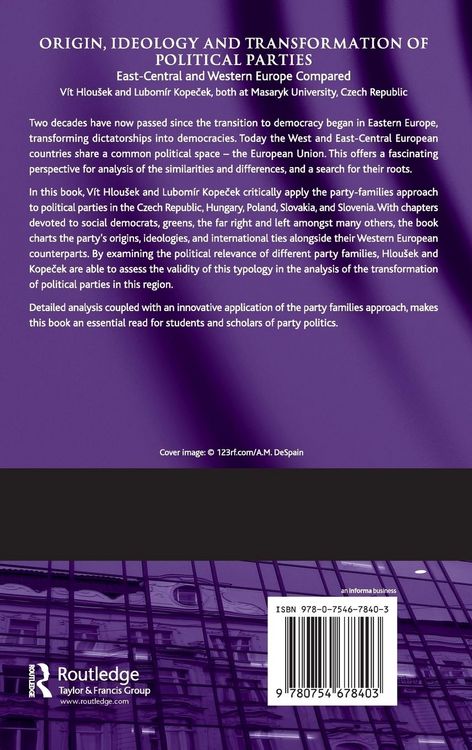 Produktbild: Origin, Ideology and Transformation of Political Parties
