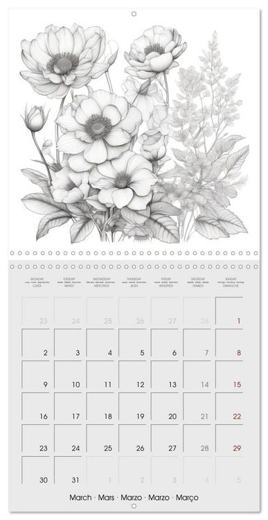 Produktbild: Le monde v&eacute;g&eacute;tal (Calendrier mural carr&eacute; 2026 30x30 cm) Calendrier double avec une page pour vos prises de notes