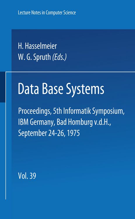 Produktbild: Data Base Systems