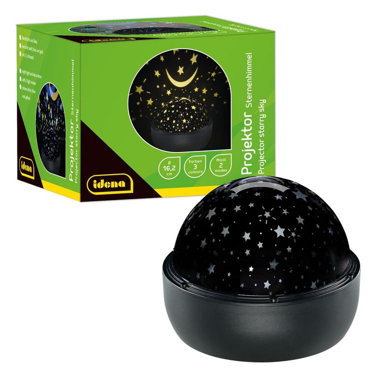 Produktbild: Idena LED Projektor Sternenhimmel 16,2x16,2x13cm