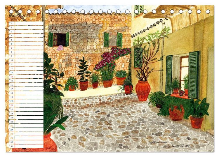 Produktbild: Faszination Malerei - Planer (Tischkalender 2027 DIN A5 quer), CALVENDO Monatskalender