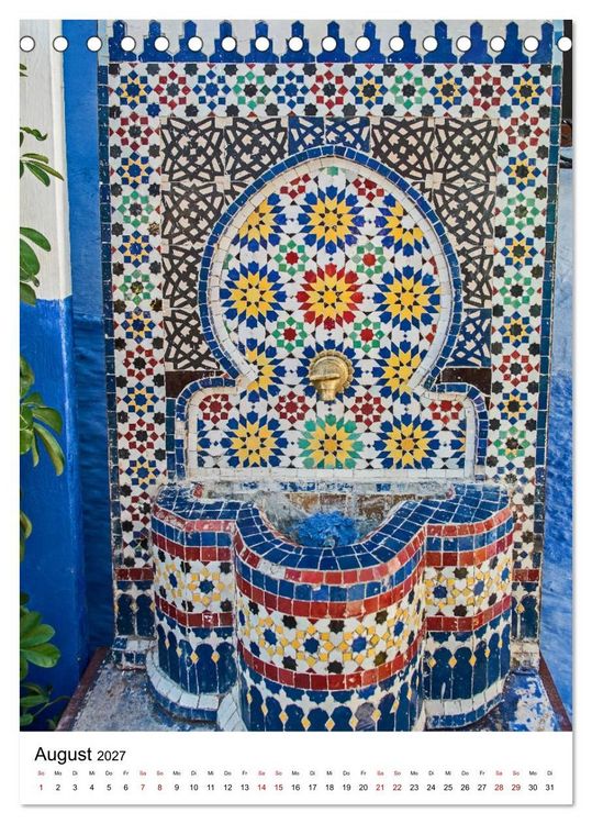 Produktbild: Marokko - Chefchaouen (Tischkalender 2027 DIN A5 hoch), CALVENDO Monatskalender