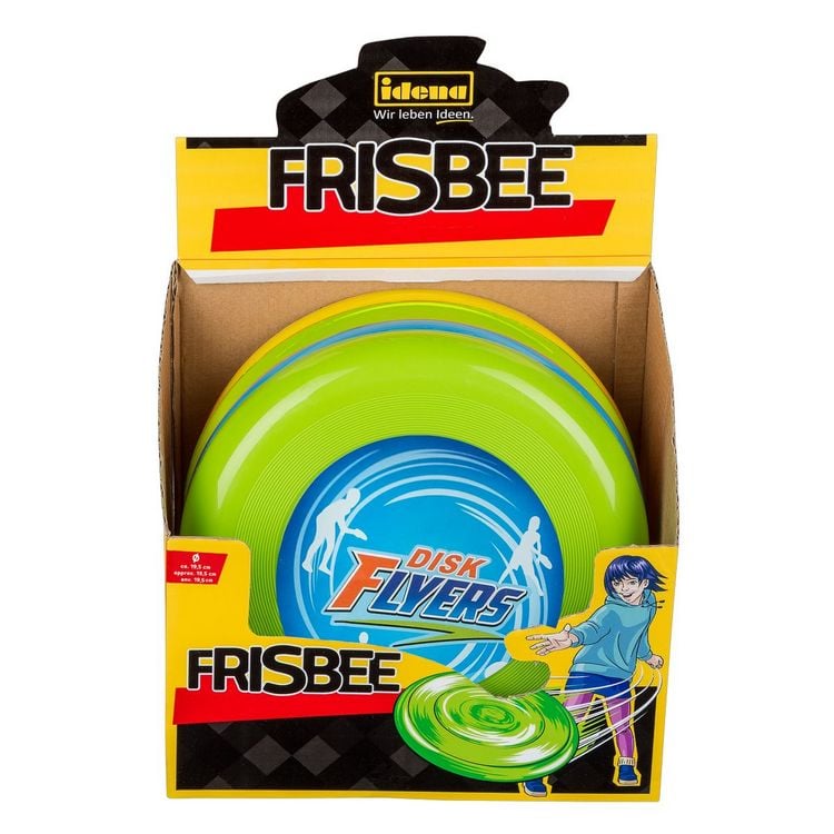 Produktbild: Idena Frisbee gelb gr&uuml;n blau &Oslash;19cm 3fach sortiert